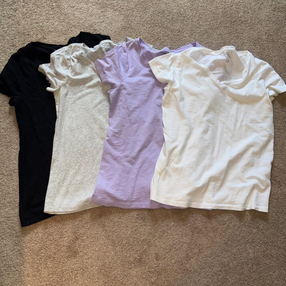 Bundle of 4 Slub Knit Sonoma Everyday T-Shirts M